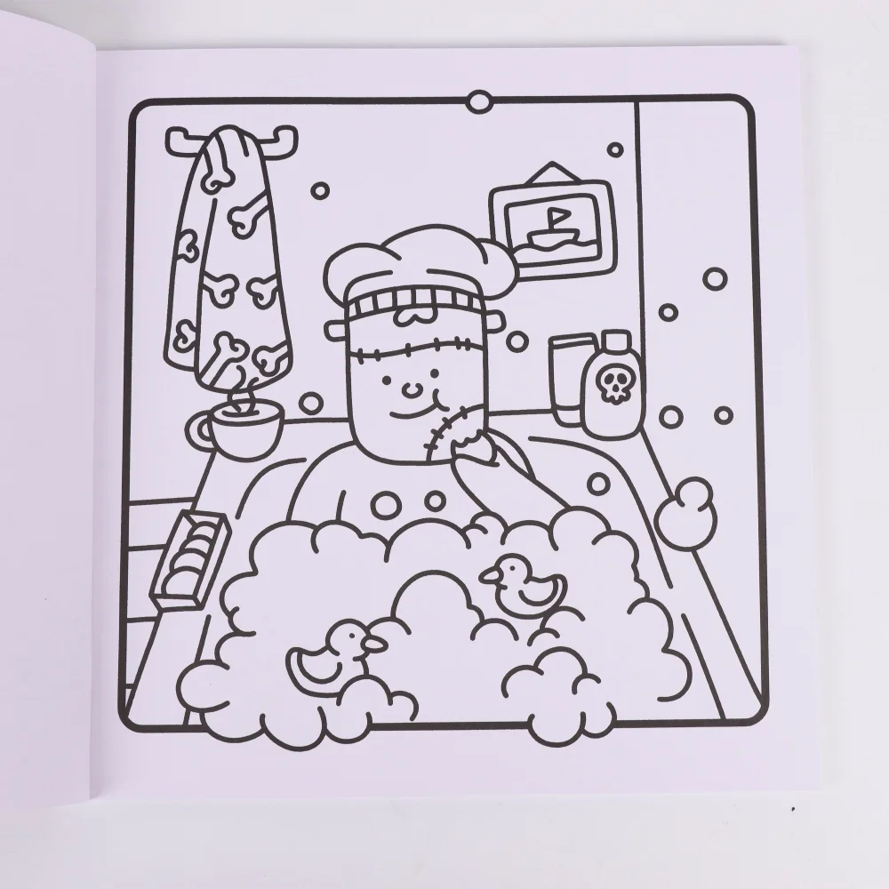 Spooky Times カラーリングブック - ユニークな表紙、若者や大人のためのリラックスとストレス解消、ハロウィーンやクリスマスに最適なギフト