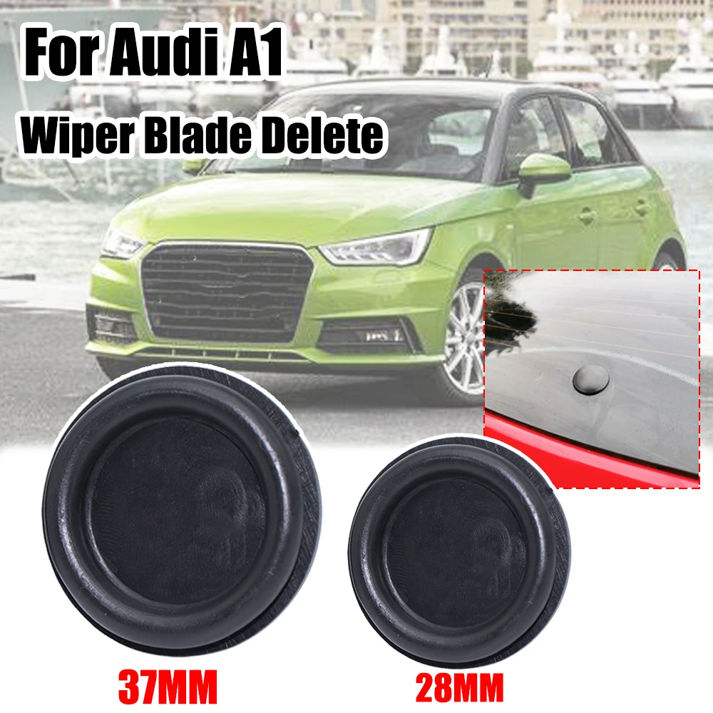 

2PCS Car Rear Windshield Wiper Delete Bung Grommet Blade Rubber Plug Waterproof Block Off Tailgate 37MM 28MM For A1 A3 S3 S1 RS3