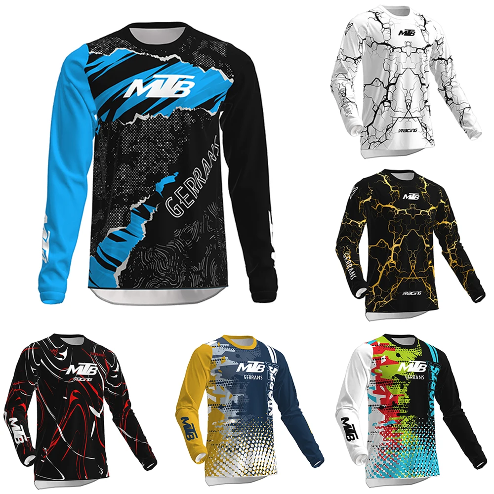 2016 Gerrans Motocross montaña Enduro bicicleta ropa bicicleta Moto camiseta para descenso hombres ciclismo Jersey MTB camisas