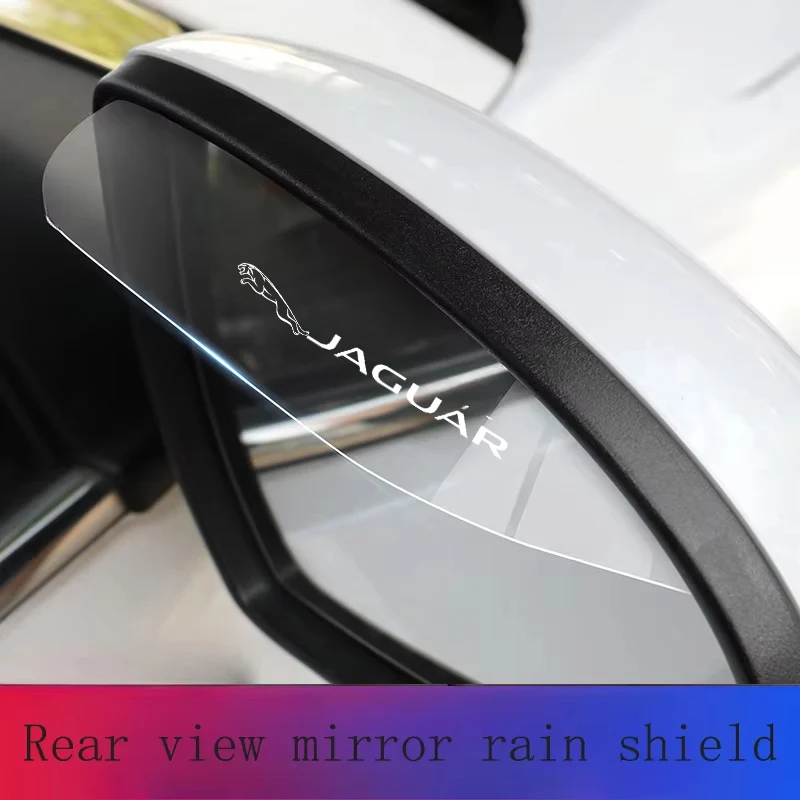 2PCS Transparent Car Rearview Mirror Rain Eyebrow Visor for For Jaguar XE XF XJ F-Type F-Pace XFR XKR XEL XJS XFL XK XJL E-Pace