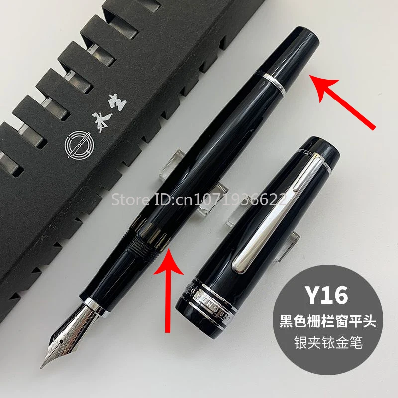 Wingsung/Junlai 629, 14-каратное золото Stangard/сердечное перо, вакуумный поршень, авторучка, видимое окно, смола, подарочные ручки для письма, канцелярские принадлежности