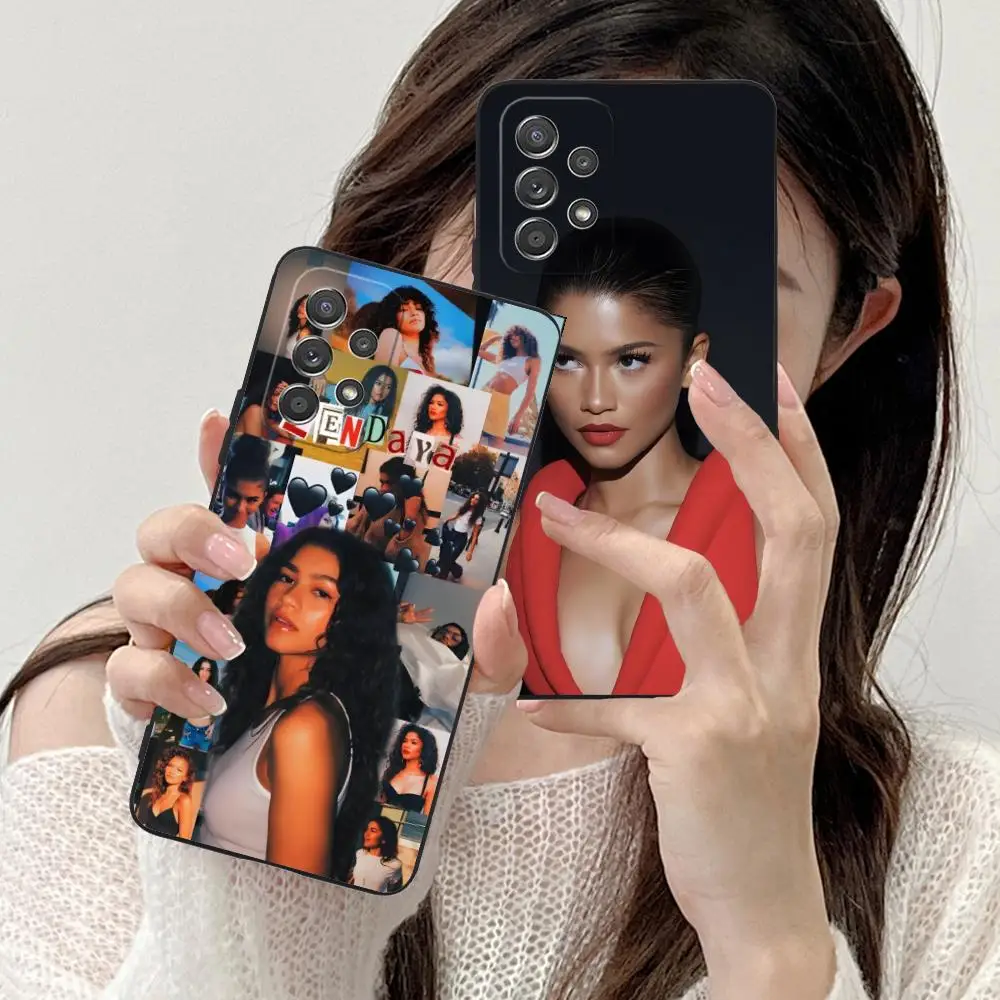 

Чехол для мобильного телефона Zendaya Coleman для Samsung Galaxy M55 54 42 35 34 33 32 23 22 15 14 13 12 F55 5G, цветной чехол, роскошный