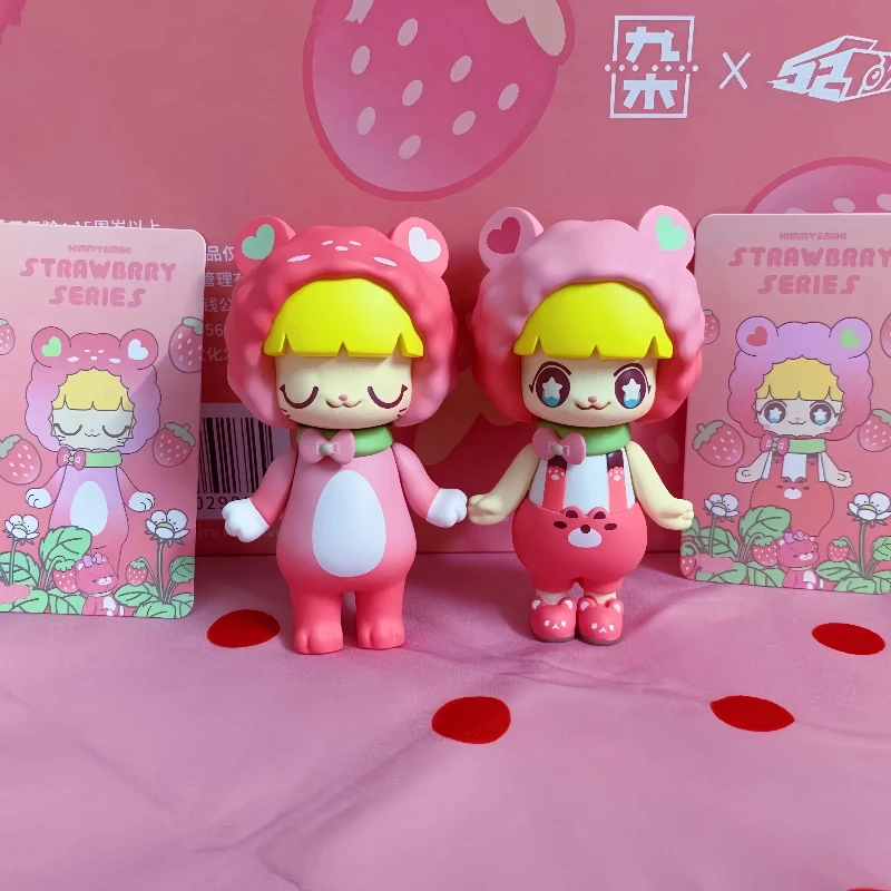 52 لعبة كيمي آند ميكي طبعة محدودة الفراولة الدب هدية صندوق لعبة عصرية لطيف أنيمي عمل الشكل Kawaii نموذج الفتيات هدية عيد ميلاد #2