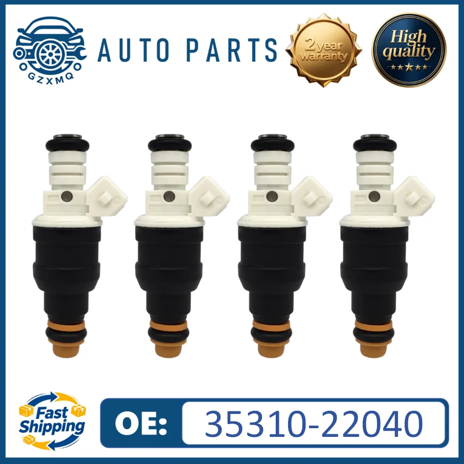 35310-22040 High Quality 4pcs Fuel Injectors Fits For Hyundai Accent Scoupe Excel 1.5L I4 1993-1999