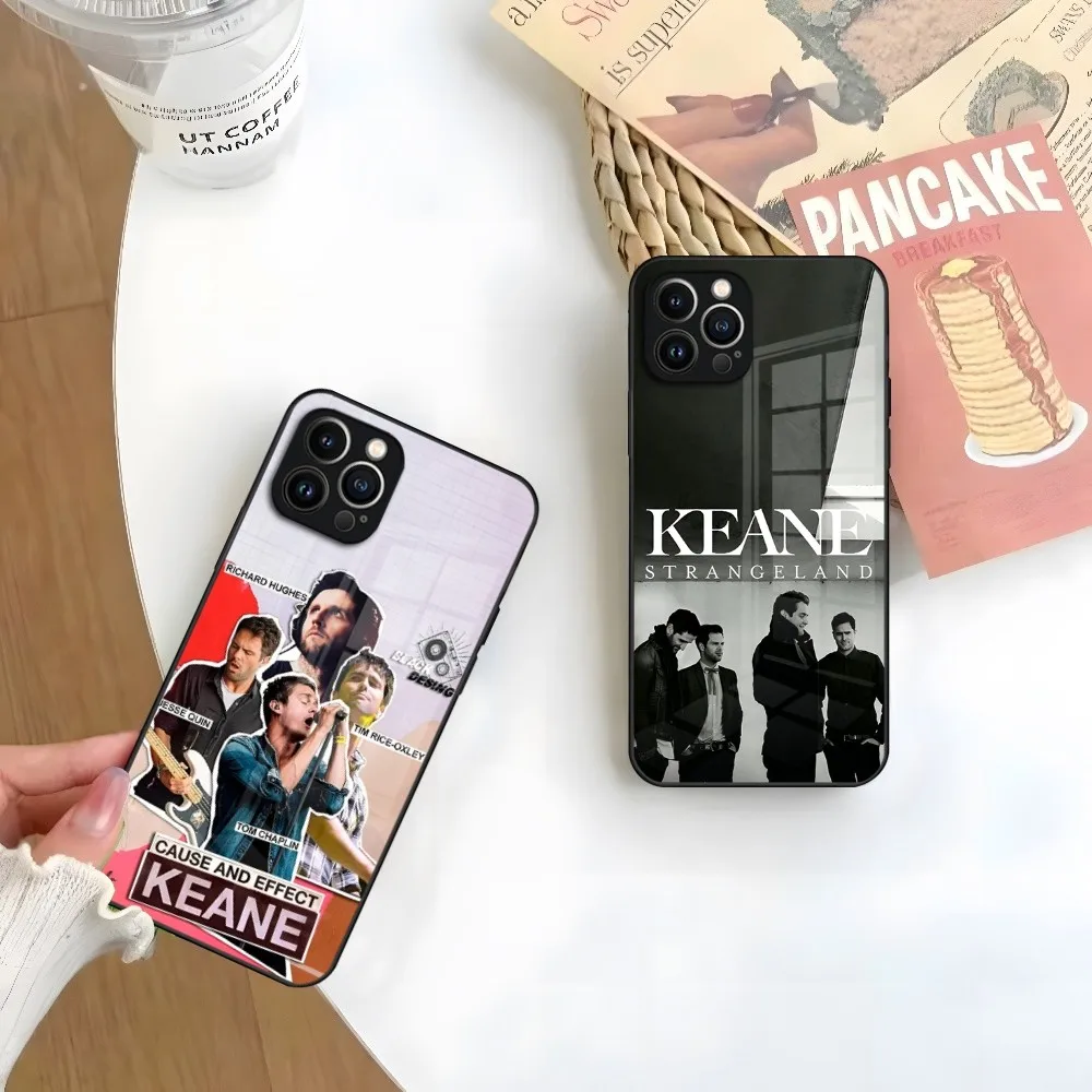 Чехол KEANE для телефона Iphone 15 14 12 11 13 Pro Max Mini X Xr Xs Se 8 Puls glass