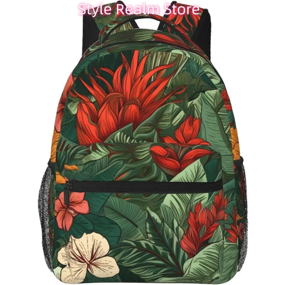 

Colorful Plants Flower Lightweight Laptop Backpack Lightweight Multipurpose Travel Casual Daypack Unisex College Backapcks for M