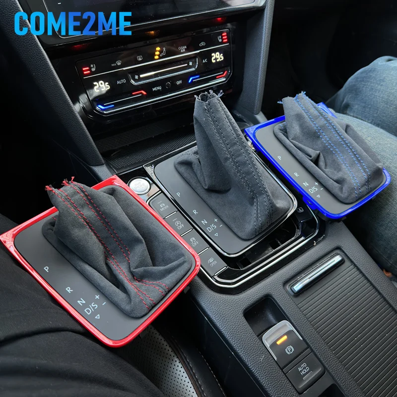 

Dsg Leather Shift Handball Dust Cover For Vw Golf Mk7 Golf 7 Car Modification Interior Accessories Leather Shift Knob Cover