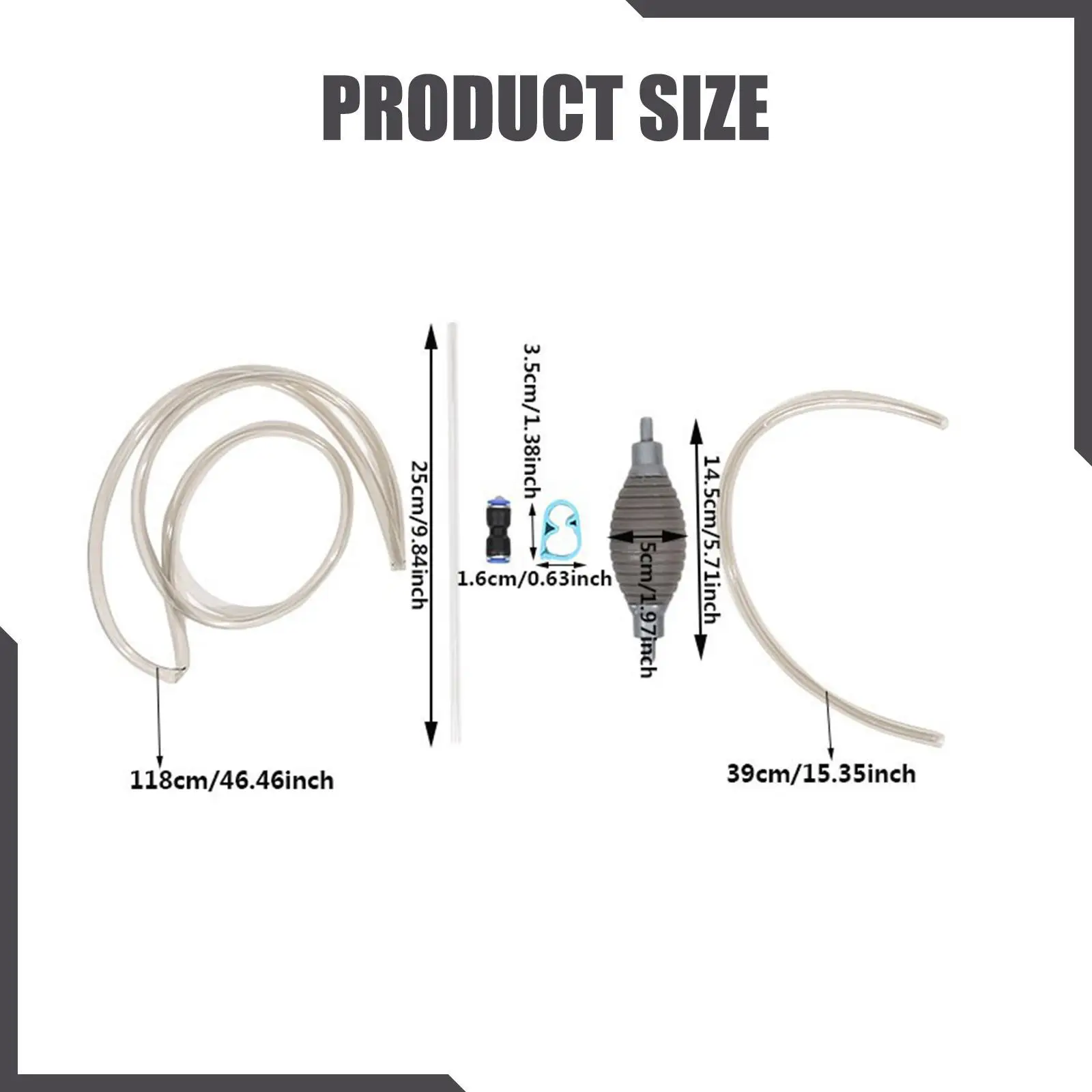 حوض السمك مغير المياه سيفون الأسماك لخزان الحصى الصغيرة مكنسة كهربائية مع تمديد خرطوم المياه أدوات تنظيف الملحقات #6