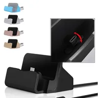 Type C USB Dock Charger for IPhone 15 Pro Max Samsung S24 S23 S22 S7 S6 S8 Plus Micro Cradle Dock Station Stand Charging Base