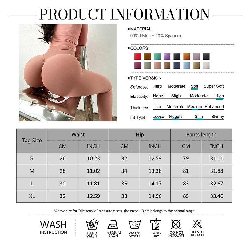 Scrunch Leggings Butt Lifting Women Yoga Pants Seamless Gym Push Up Leggings Sport Tights Woman Workout Legins Booty Bum Leggins