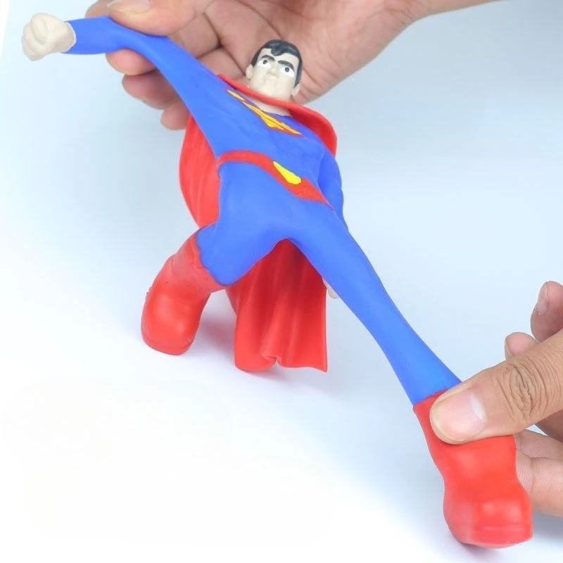 DC Justice League Cartoon Anime Superman Wonder Woman Joker Stretching Figure Unzip Soft Glue Model Student Gift Wholesale