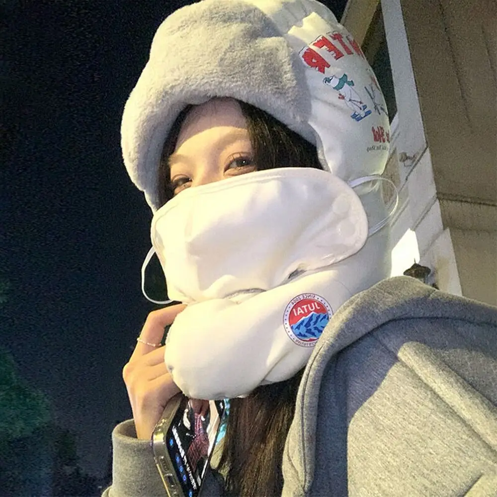 

Cute Warm Winter Hats Windproof Thickening Russian Ushanka Casual Ski Hat Outdoor