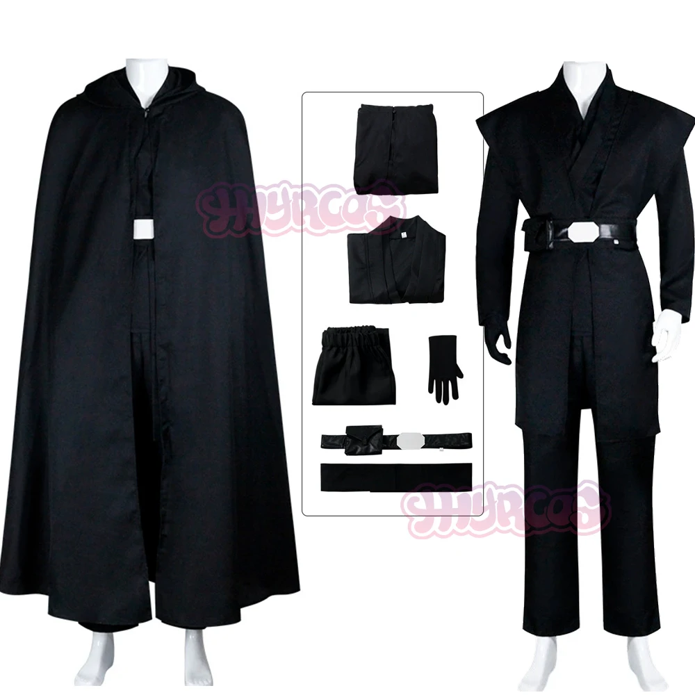 

Аниме LLuke Косплей Костюм LLuke Черный Боевой Костюм Топ Брюки Плащ Полный Комплект Наряды для Мужчин Женщин Хэллоуин Карнавальный Костюм