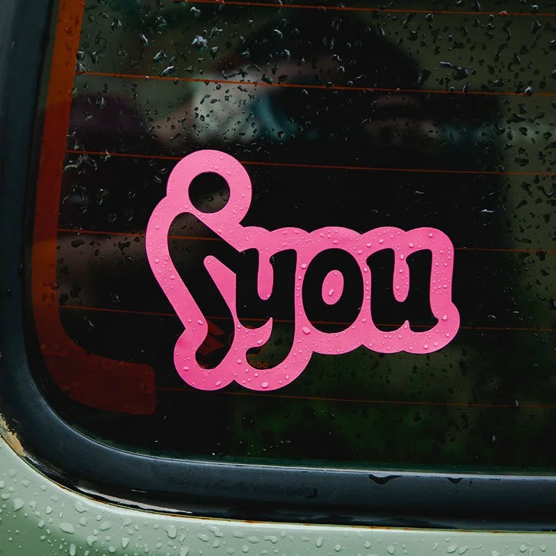 

"F You“ Stickers，cute and Funny Stickers for Car,Truck,Motorcycles,Laptops, Water Bottles.Elevate Your Car's Look with The Decal