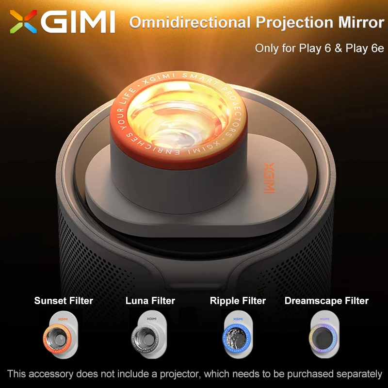 

XGIMI Omni-Mirror Set, includes 4 Omni-Mirrors. Features various ambient lighting effects (only for the XGIMI Play 6 projector