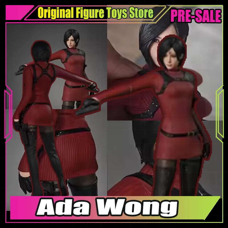 

Ada Wong Red Dress Female Character Statue PVC Figure Decoration Military Figure Model With Pistol Accessory Model Toy Gifts