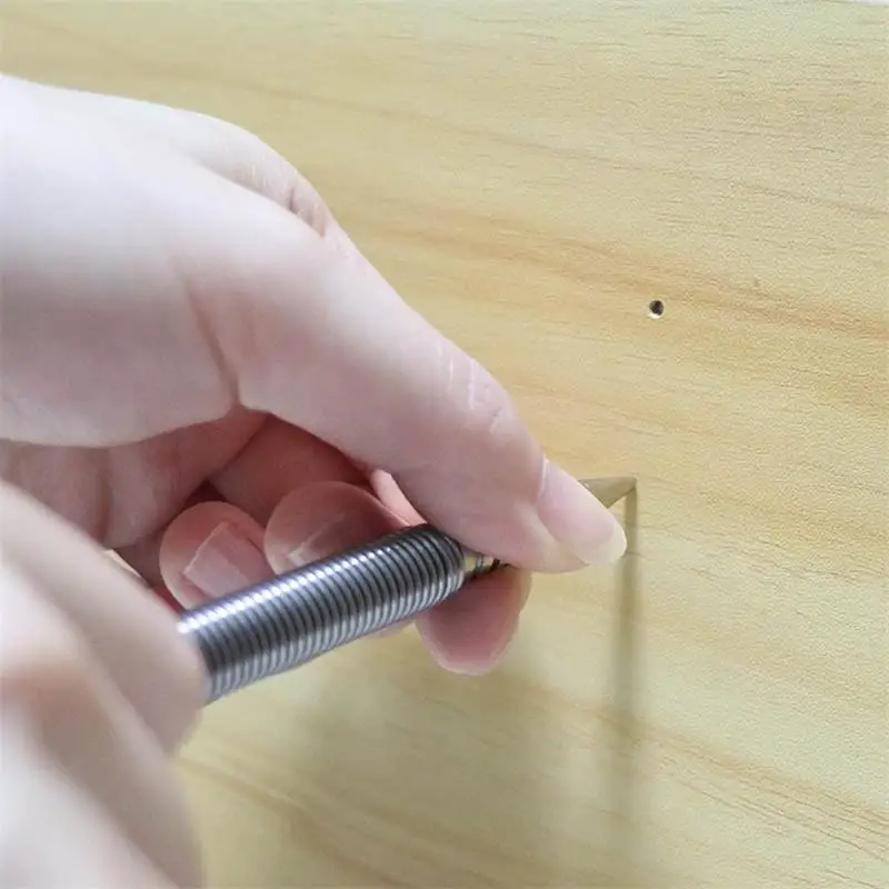 Spring Tool Hammerless Nail Set Center Pin Punch Spring Loaded Marking Metal Woodwork Drill Bit Door Pin Removal Tool