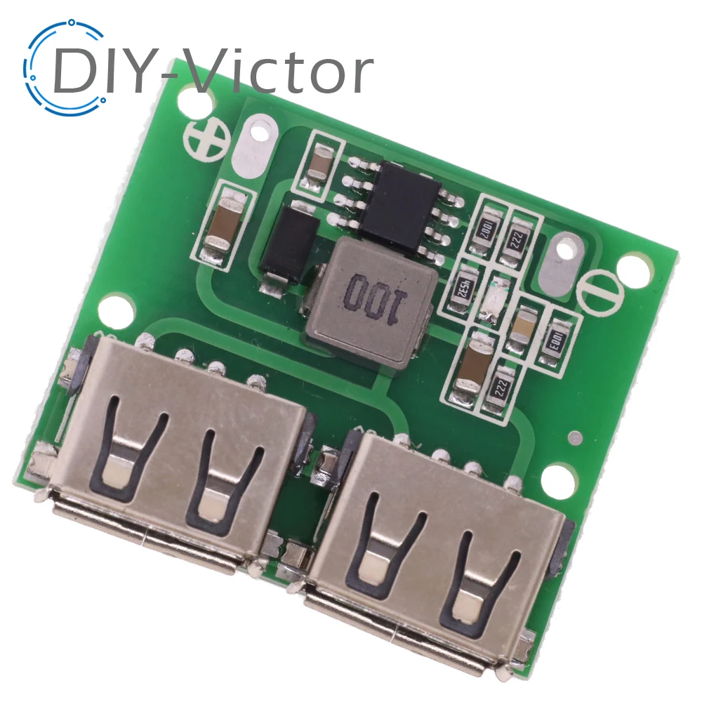 9V 12V 24V to 5V DC-DC Step Down Charger Power Module Dual USB Output Buck Voltage Board 3A 6-26V Car Charge Charging Regulator