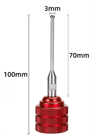 EDM Zero Touch Point Sensor,Magnetic seat Sensor Pin,Rigid center bar,Taster edge finder bar 1*80/3*100/3*200MM for Spark EDM
