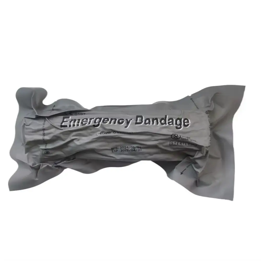 Venda Hemostática de Material Soluble, Gasa de Quitosano, Tela No Tejida, Gasa para Detener Hemorragias Impregnada con Caolín