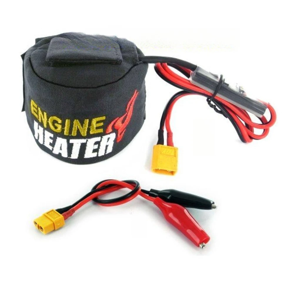 Engine Heater Heat resistant Built in Temperature-sensitive LED Light Display Remote Control Car Methanol Engine Accessories