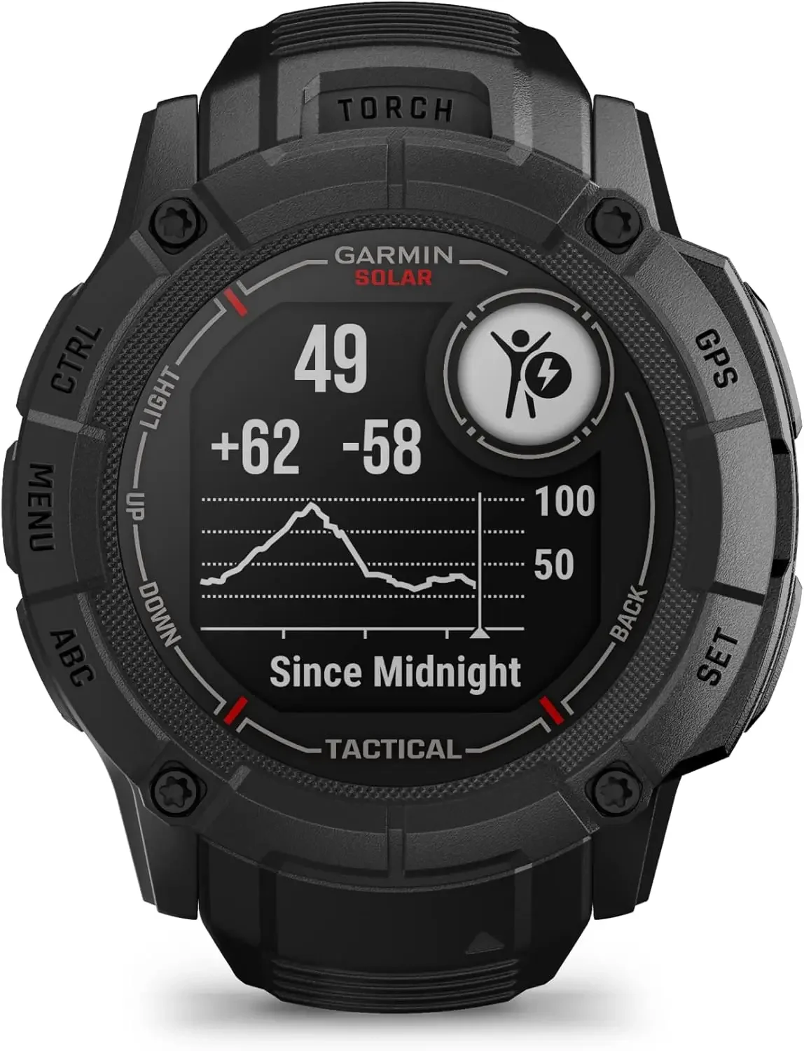 Integrierte Taschenlampe, Ballistikrechner, Instinct 2X Solar – Taktische Ausgabe, robuste GPS-Smartwatch