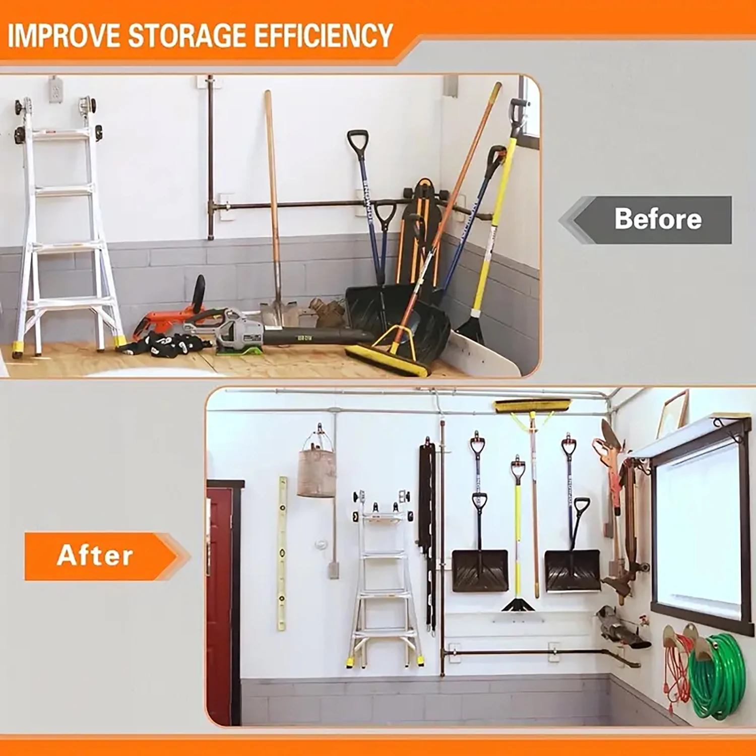 2-Pack/4-Pack Heavy-Duty Metal - Sports Equipment Garage Storage review and price