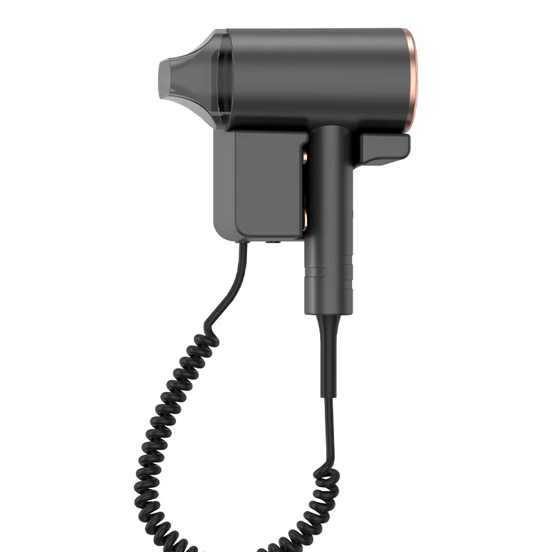 New Hotel And Hotel Hair Dryer 220V Wall Mounted High-Power Blue Light Negative Ion Hair Care Hair Dryer Without Punching Hole view 4