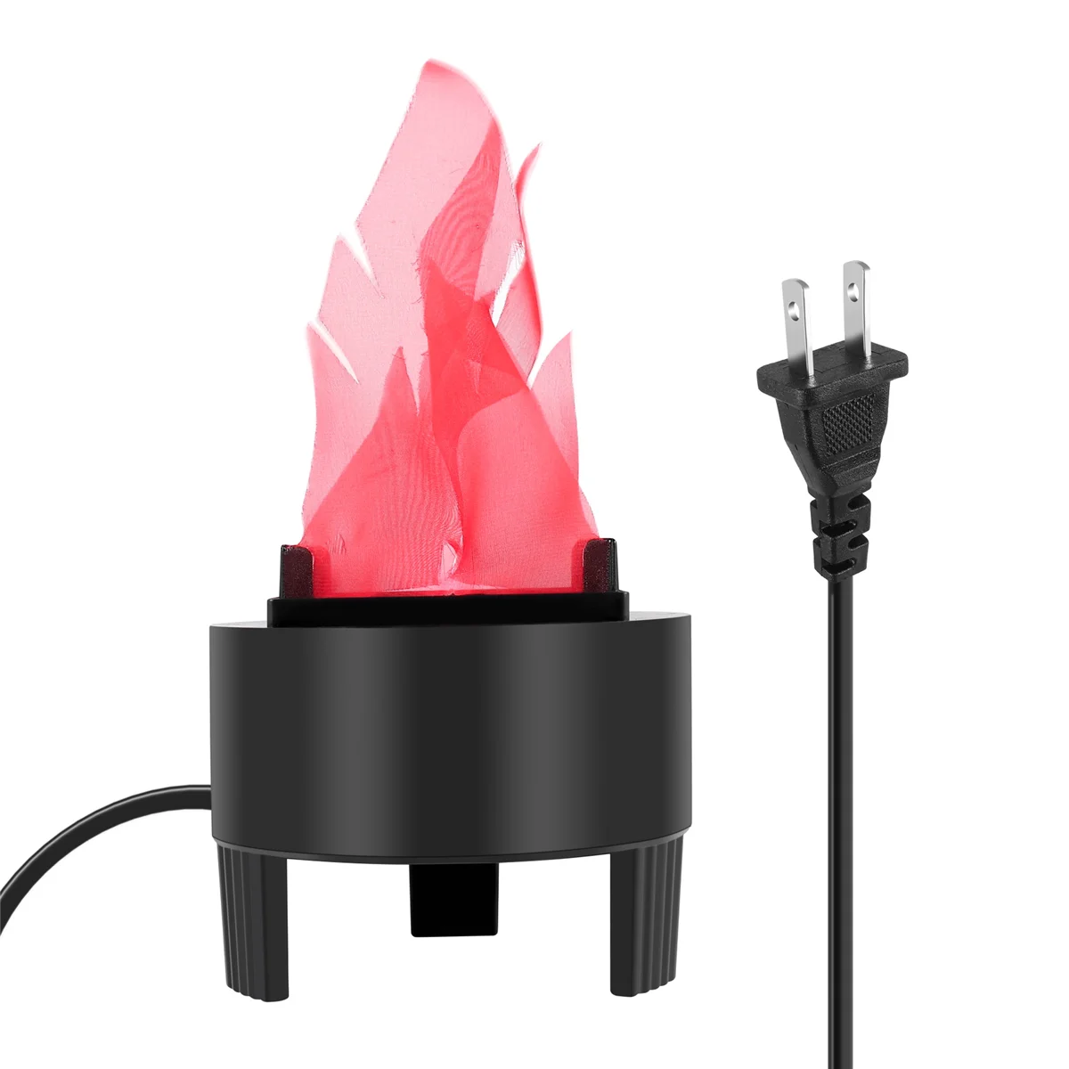 Quality! LED Fire Flame Effect Light Artificial Electric Flicker Campfire Lamp Party Decor Supplies for Bar Stage Home, US Plug