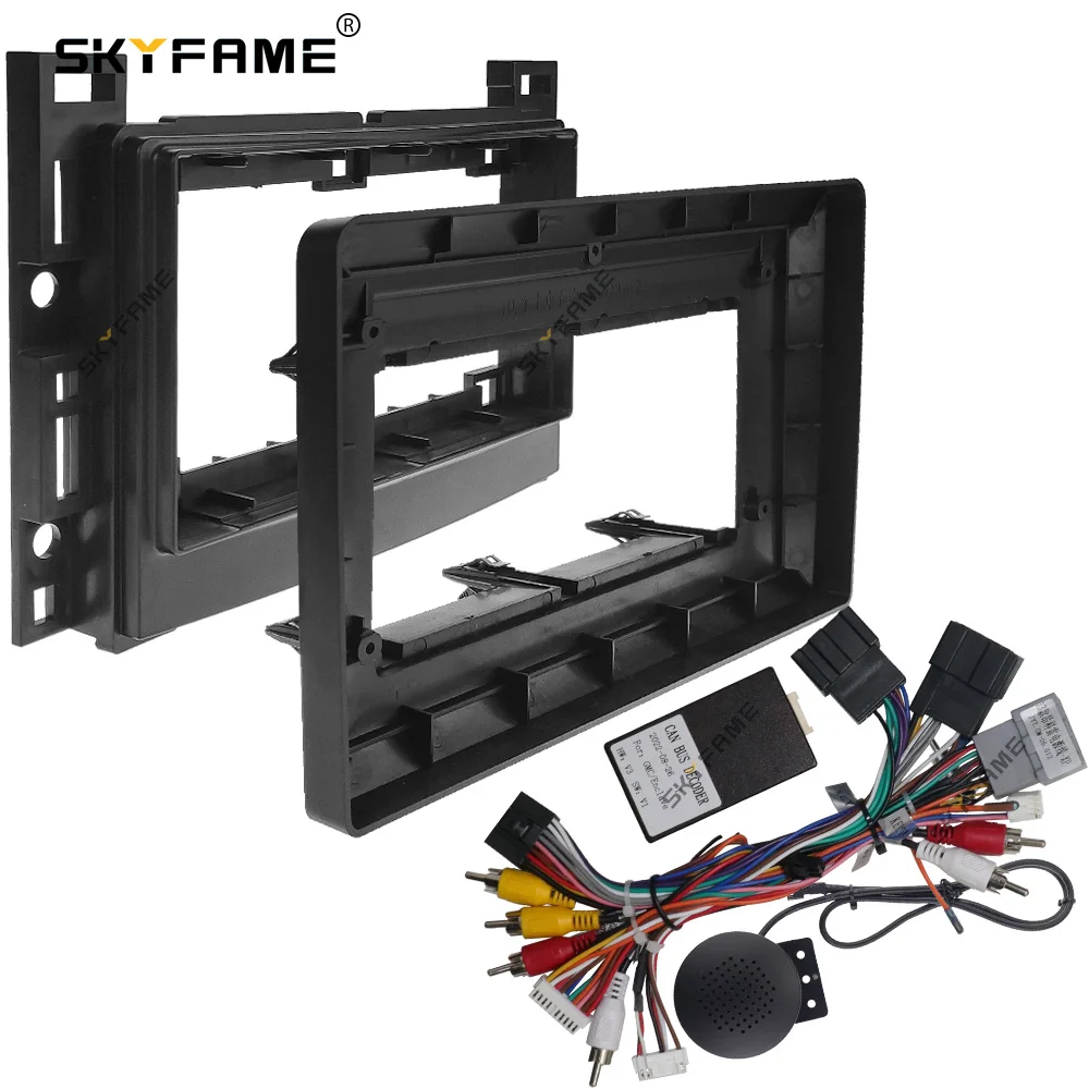 SKYFAME Car Frame Fascia Adapter Canbus Box Decoder Android Radio Dash Fitting Panel Kit For Chevrolet Pontiac Saturn Universal