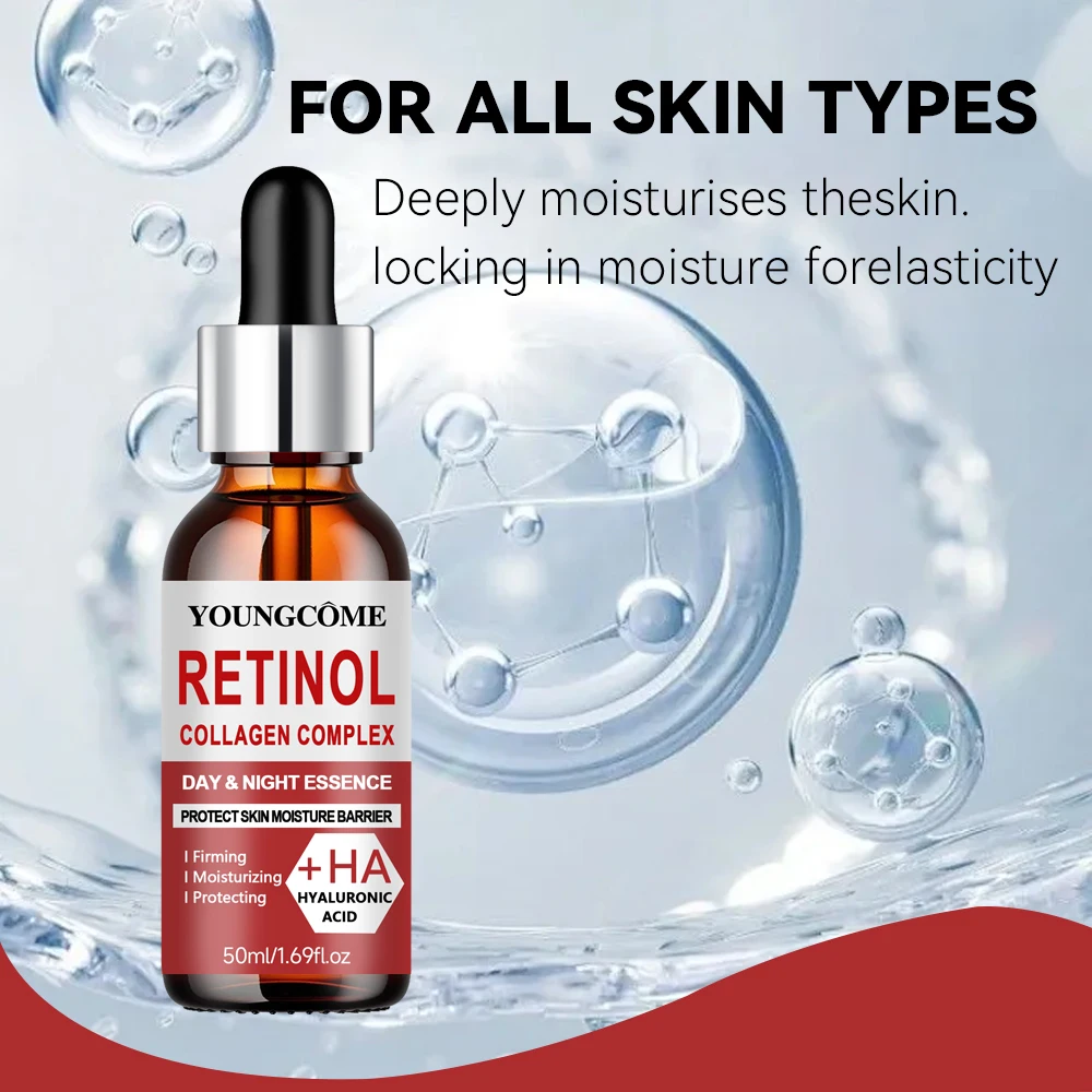 Retinol Day and Night Serum. Smooth out wrinkles.Deeply Moisturize the skin Moisturizing Anti-wrinkle Aging Shrinks Pores
