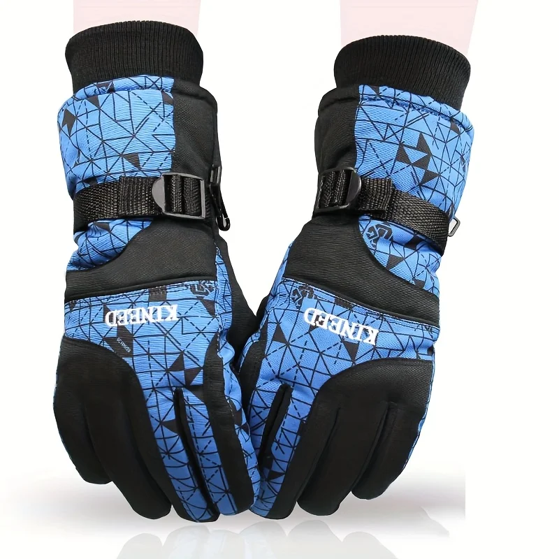 

TOSUOD зимние перчатки для мужчин и женщин-водонепроницаемые термоперчатки для холодной погоды, теплые перчатки для езды на велосипеде, снега, сенсорный палец