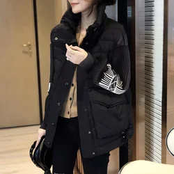 Korean Fashion Parkas Luxury Designer Jackets Coats Woman Black Elegant Winter Puffer Coat 2024 Women's Down Jacket Sale Trend