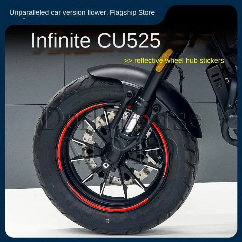 

FOR Loncin VOGE CU525 CU-525 Modified wheel hub reflective decal sticker waterproof sticker car rim rim modification accessories