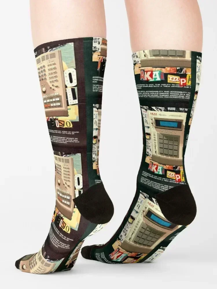 AKAI MPC 3000 جوارب للعام الجديد أحذية المشي لمسافات طويلة فضفاضة ومشرقة جوارب رجالية للنساء