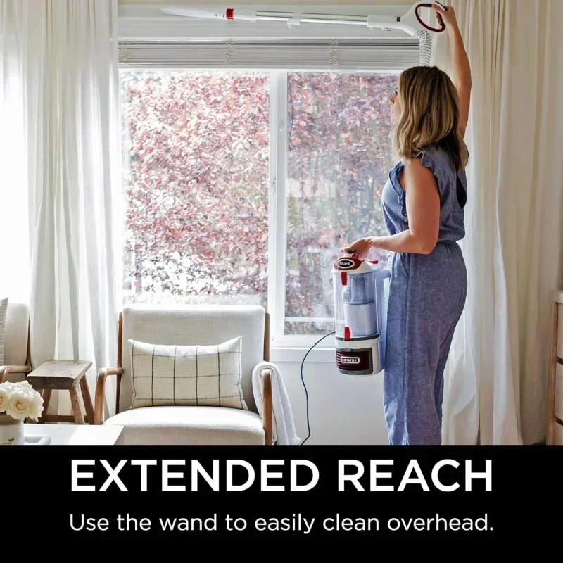 DD2Shark NV501 Rotator Lift-Away Upright Vacuum พร้อมแผ่นกรอง HEPA,ไฟหน้า LED,เครื่องมือเบาะกว้าง,แปรงปัดฝุ่น;เครื่องมือรอยแยก