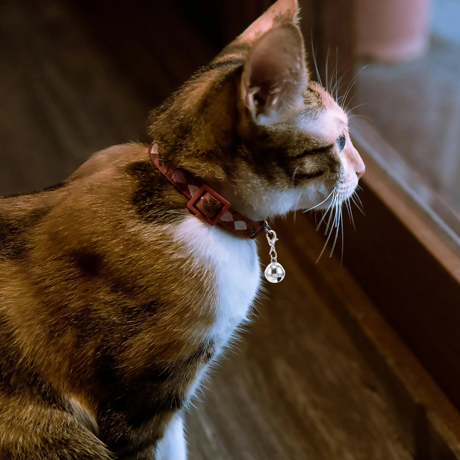 

36pcs For Cats Dogs Durable Iron Colorful Diy Decorative Charms Keychain Accessories Small Bells Kitten Puppy Pendant Pet