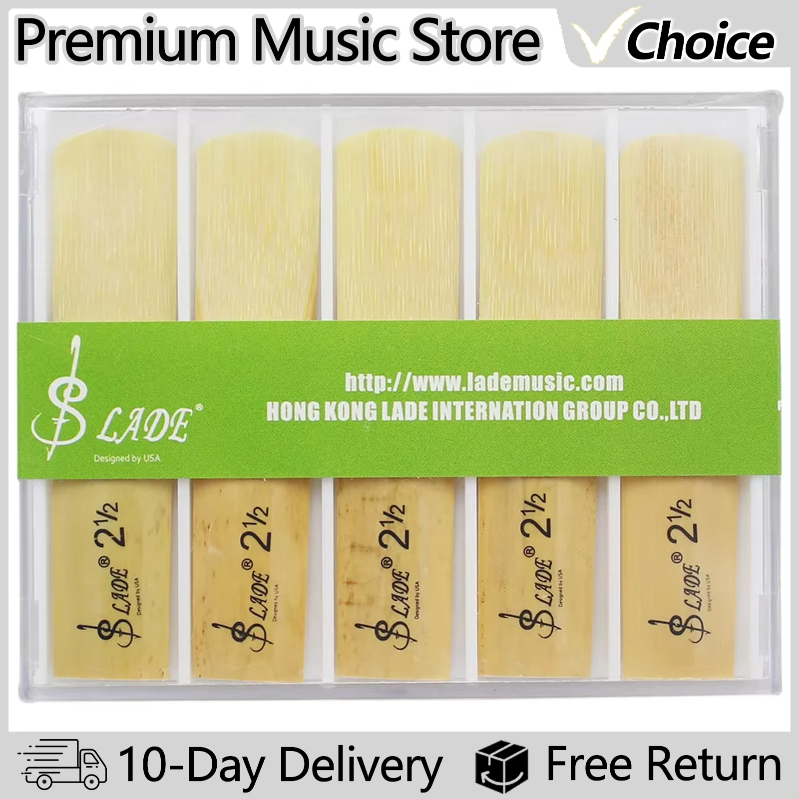 SLADE 10 Pack Eb Alto Sax Schilf Festigkeit 2,5 Bb Saxophon Reed Bläser Instrument Teile Zubehör Gute Schilf