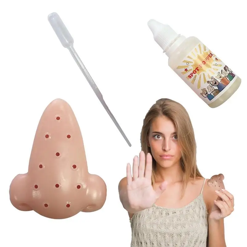 New Nose Pimple Popping Popper Anti Stress Funny Remover Stop Squeeze Acne Anti Stress Novelty Toy For Kid Adult