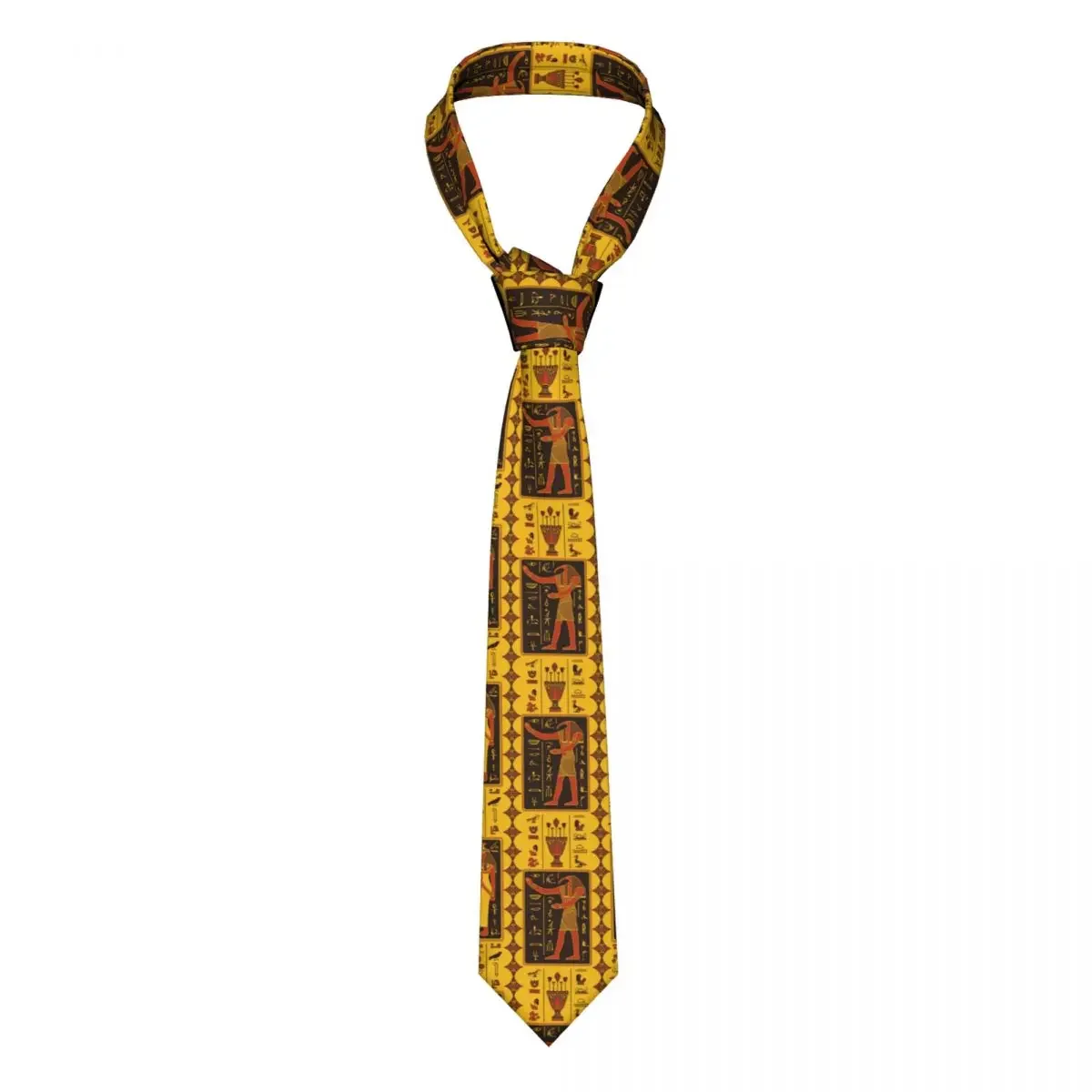 Egyptian Gods And Hieroglyphs Tie For Men Women Necktie  Clothing Accessories