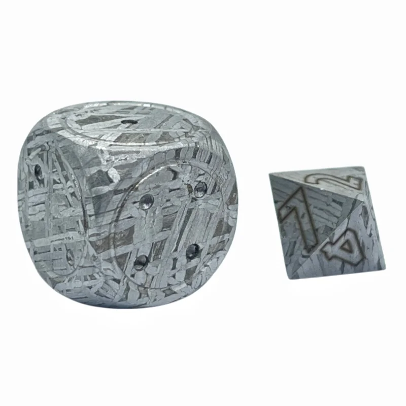 Authentic Muonionalusta Iron Meteorite Dice Tabletop Gaming Accessory  Cosmic Collectible TC788
