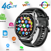 P68 New 4G Smart Men's and Women's Watch Android 1.508''466*466 Resolution 500W Dual Camera Health GPS WIFI 4GB+128GB Bluetooth