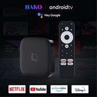 Google Certified Android TV 11 OS TV Box Hako Pro Netflix 4K HDR AV1 Media Player 5G Dual WiFi Dolby Audio Set Top Box