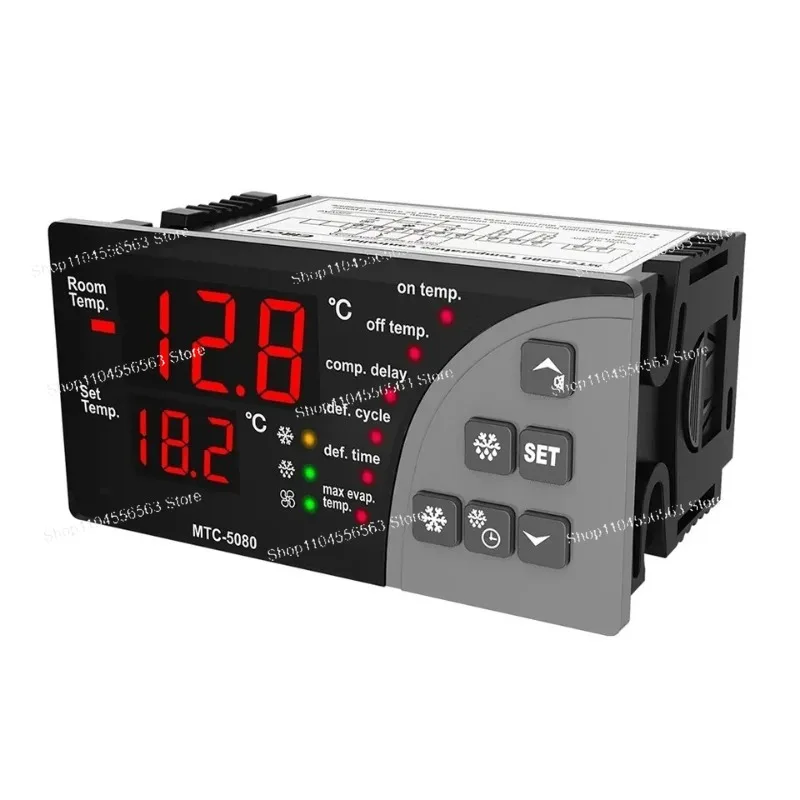 MTC-5080 Digital Temperature Controller Cooling Refrigeration Thermostat with Defrost Fan Control 220V