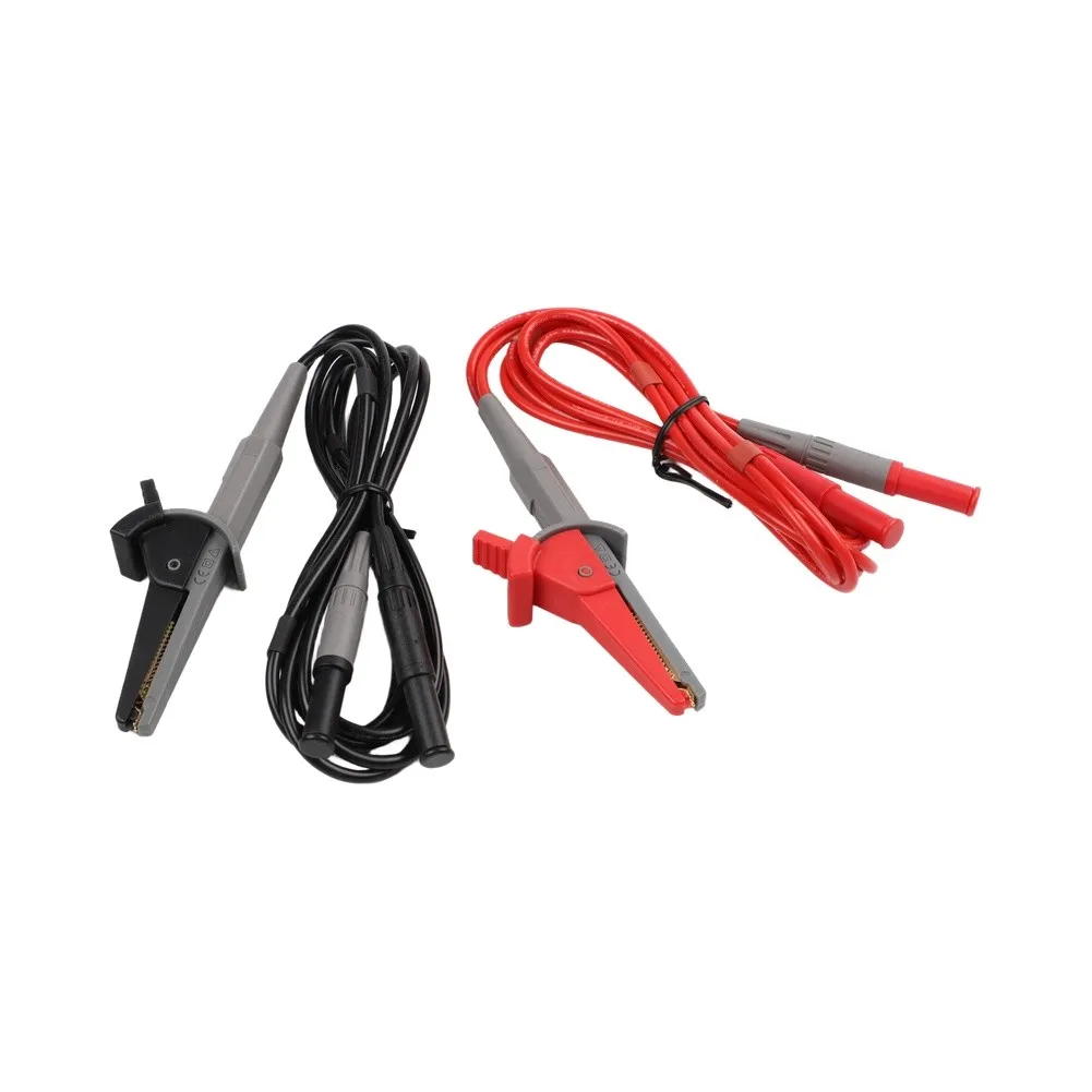 Black Red Battery Internal Resistance Long-lasting Test Accessory Kelvin Test Ergonomic Design Easy To Install