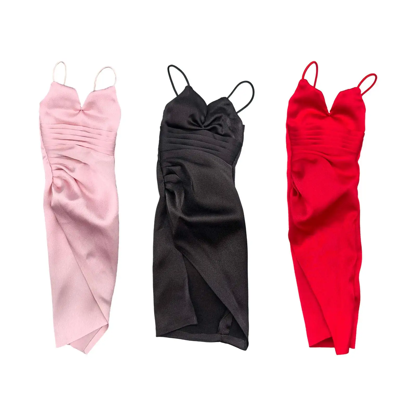 

1:6 Female Clothes Deep V Neck Outfit Costume Club Night Out Dress for 12'' Female Action Figure Collectible Fashion Wear