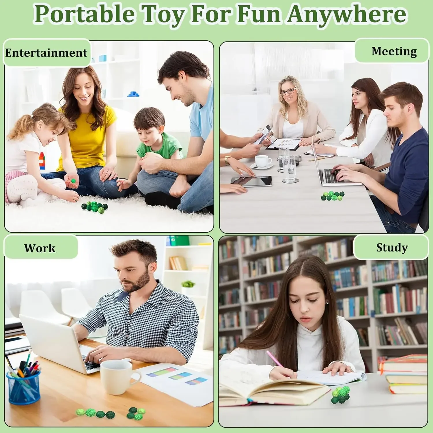 Brinquedos fidget bolas de rolo de estresse magnético com escudo de silicone para crianças adultos autismo tdah ansiedade anti-stress alívio brinquedo sensorial