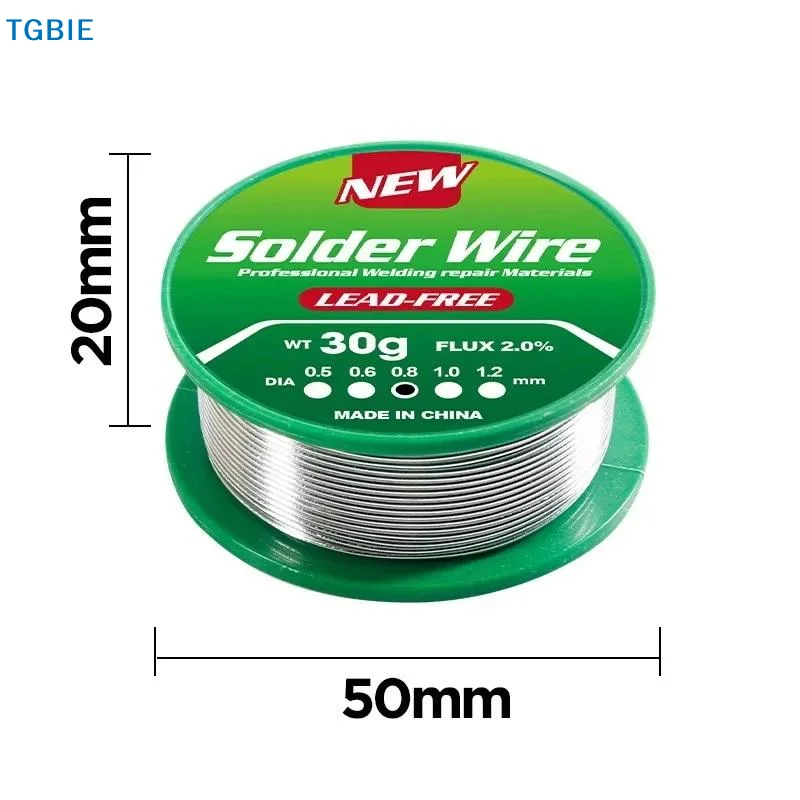 [TL]【TL】20g/30g Low Melting Point Lead-free Solder Wire Roll High Purity Environmental Solder Wire Tin Core Tin For Welding