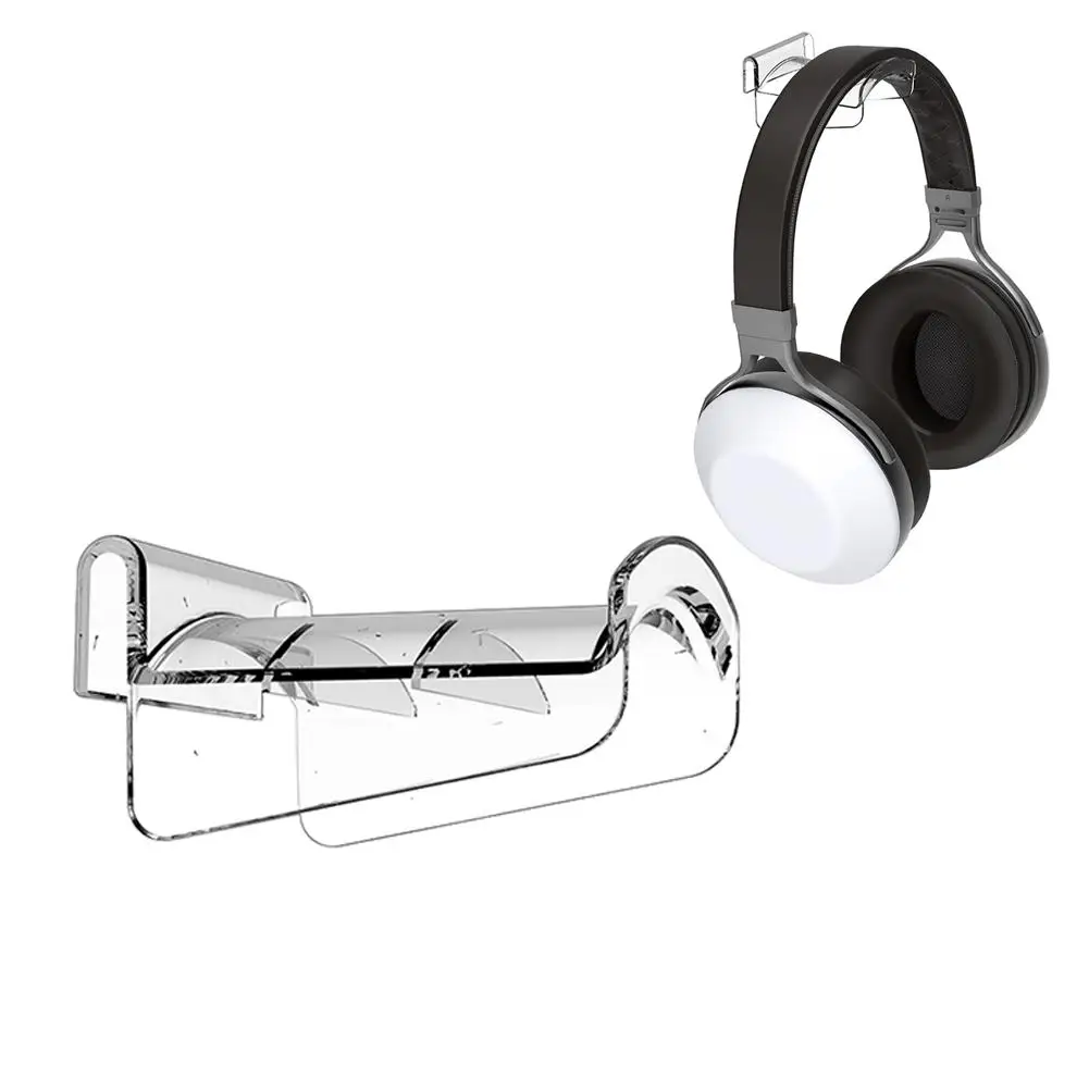 Gancho delgado para auriculares para consola de juegos PS5, accesorios montados en la pared, soporte de acabado y bandeja de almacenamiento, Q2H5