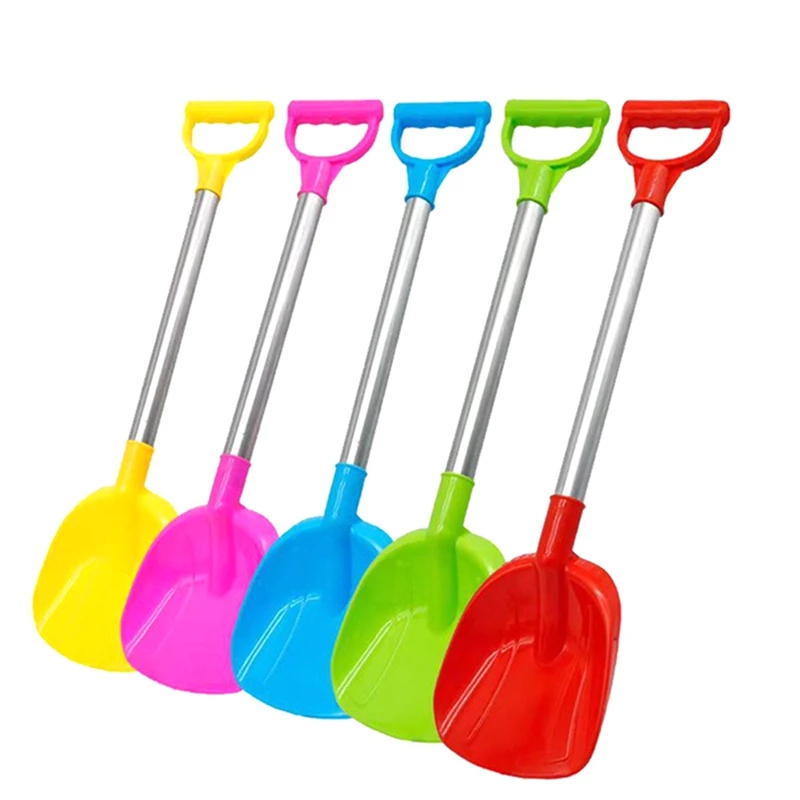 5PCS Kids Snow Shovel Toys For Winter Square Small Digging Shovels With Plastic Scoop For Beach Driveway Car Garden